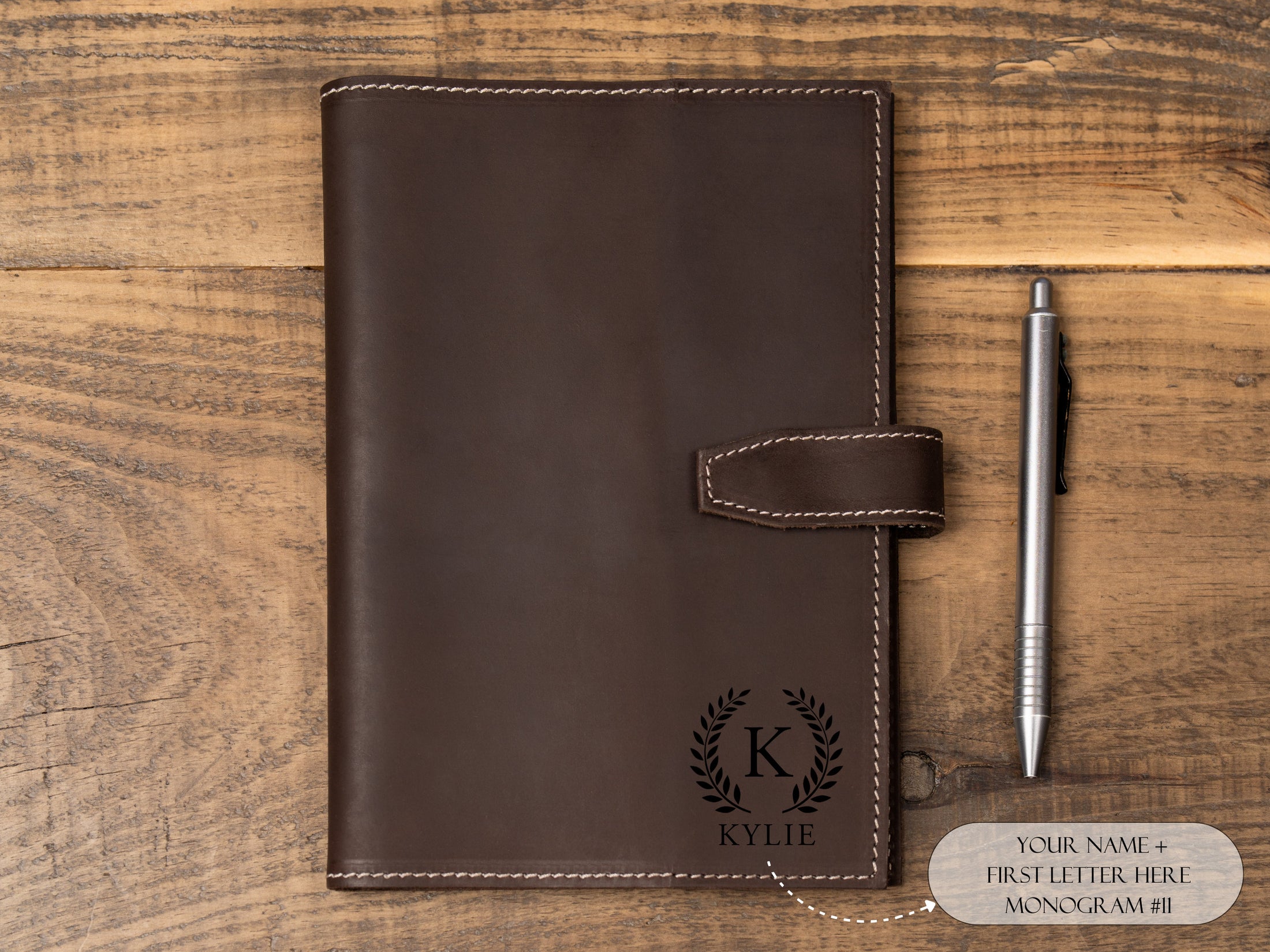 A5 Leather Journal Cover, Personalized Notebook Cover, Leather Journal Refillable, Leather Notebook, Travel Journal, Leather Diary