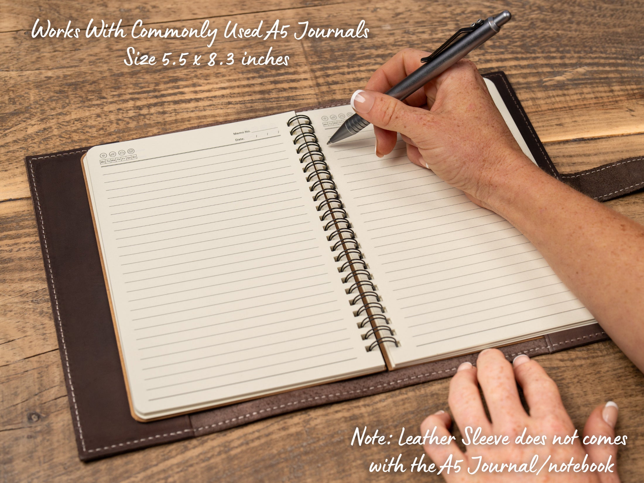 A5 Leather Journal Cover, Personalized Notebook Cover, Leather Journal Refillable, Leather Notebook, Travel Journal, Leather Diary