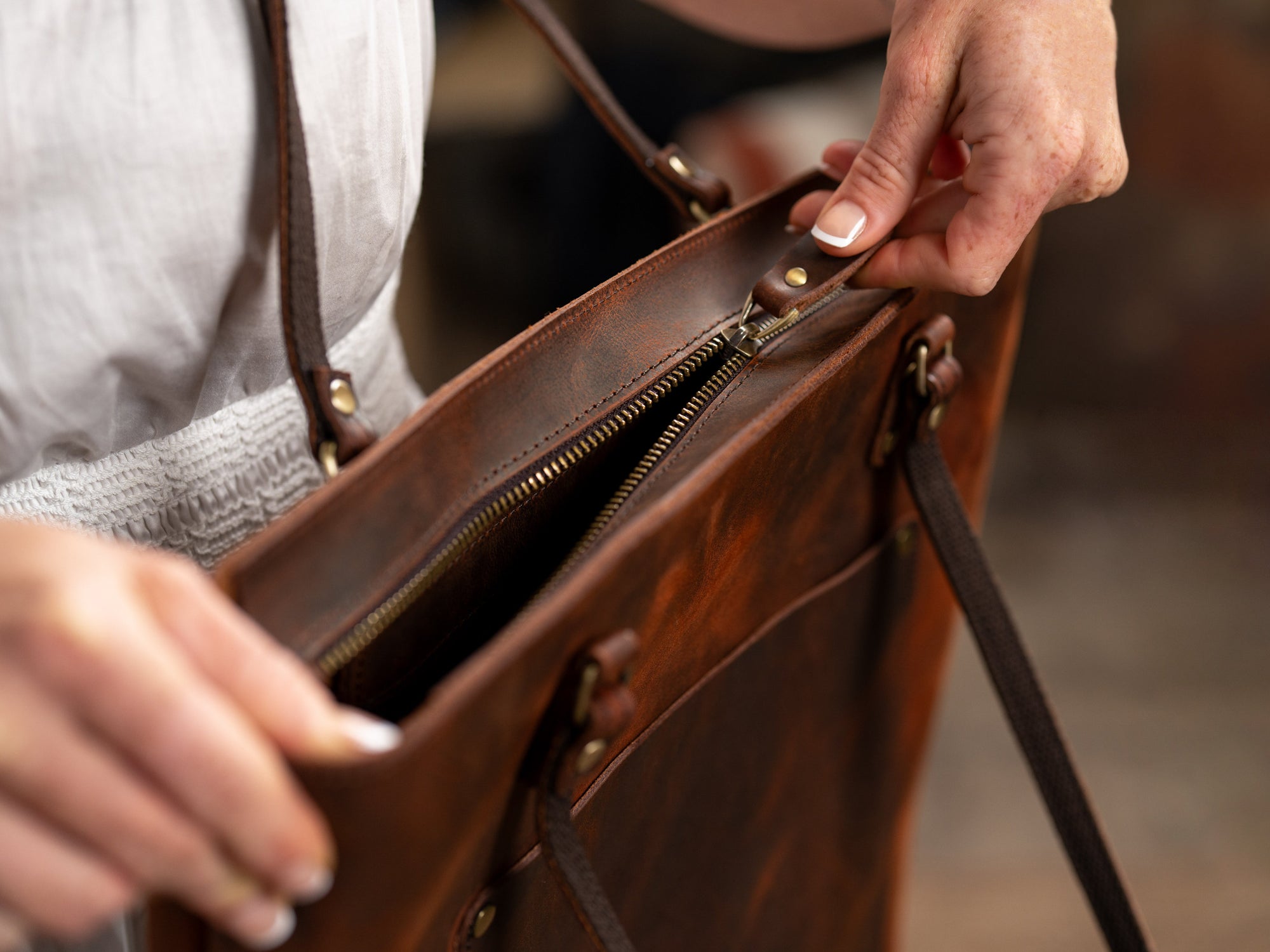 Leather Tote Bag