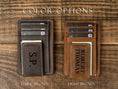 Load image into Gallery viewer, Slim Wallet with Money Clip, Personalized Leather Magnetic Money Clip, Small Front Pocket Card Holder, Christmas Gift for Him,
